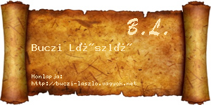 Buczi László névjegykártya